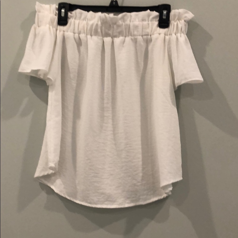 White off the shoulder top